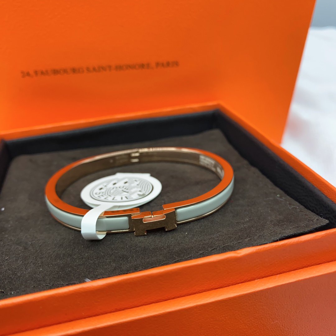 [LUXORA]CLASSIC HM CLIC GREEN 8MM ENAMEL BRACELET