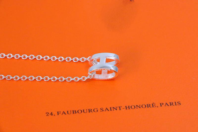 [LUXORA]HM NECKLACE H LETTER OVAL SERIES