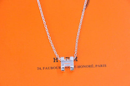 [LUXORA]HM NECKLACE H LETTER OVAL SERIES