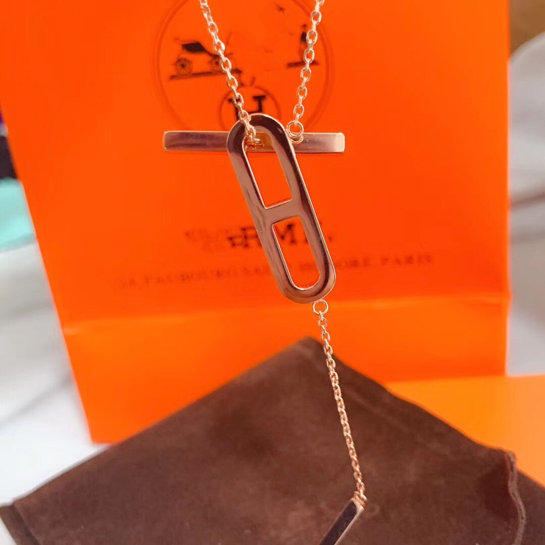 [LUXORA]HM NECKLACE PLATINUM ROSE GOLD DIAMOND