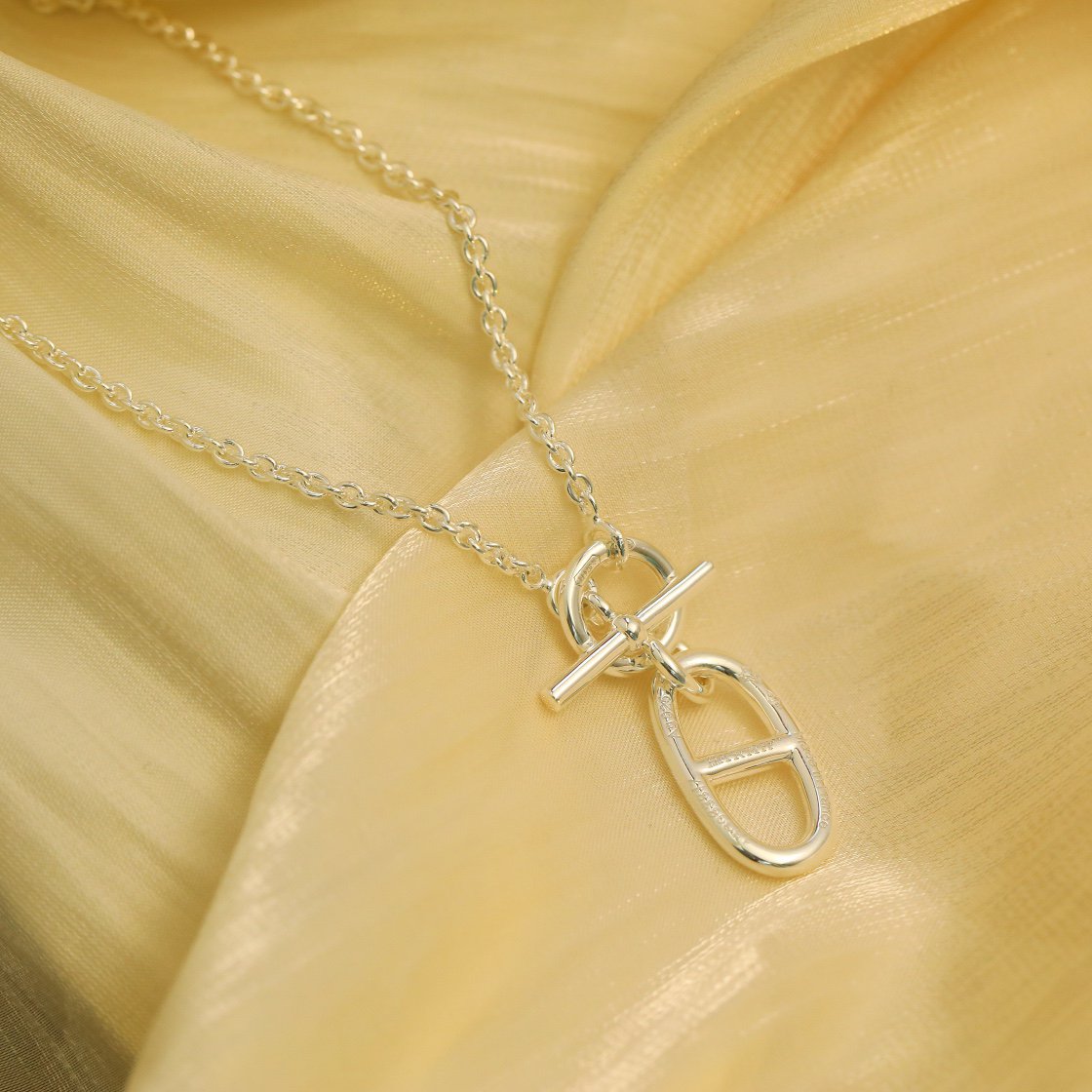 [LUXORA]HM CHAINE D'ANCRE PENDANT NECKLACE STERLING SILVER