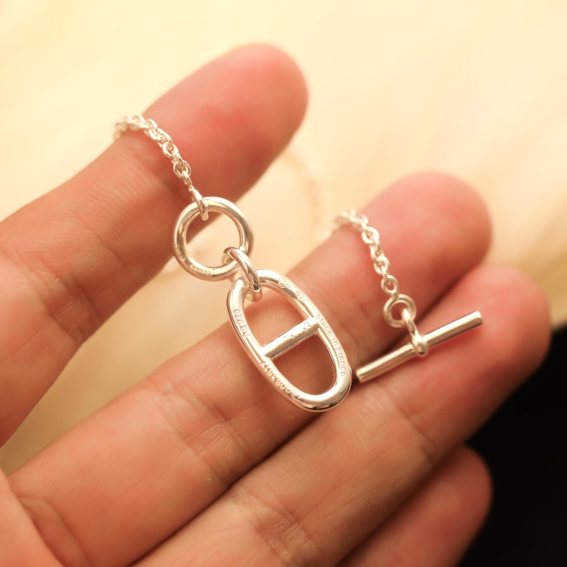 [LUXORA]HM CHAINE D'ANCRE PENDANT NECKLACE STERLING SILVER