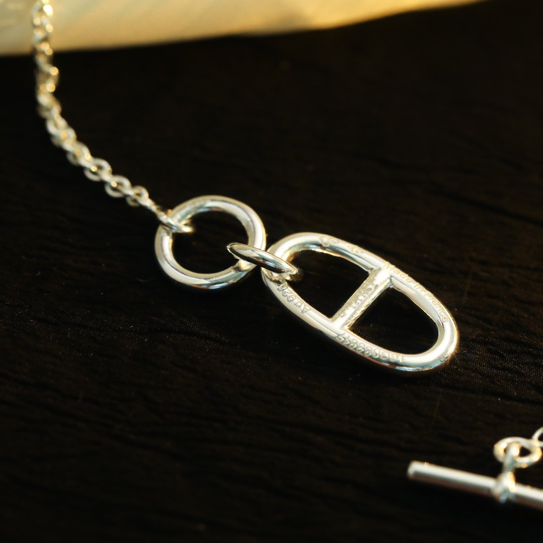 [LUXORA]HM CHAINE D'ANCRE PENDANT NECKLACE STERLING SILVER