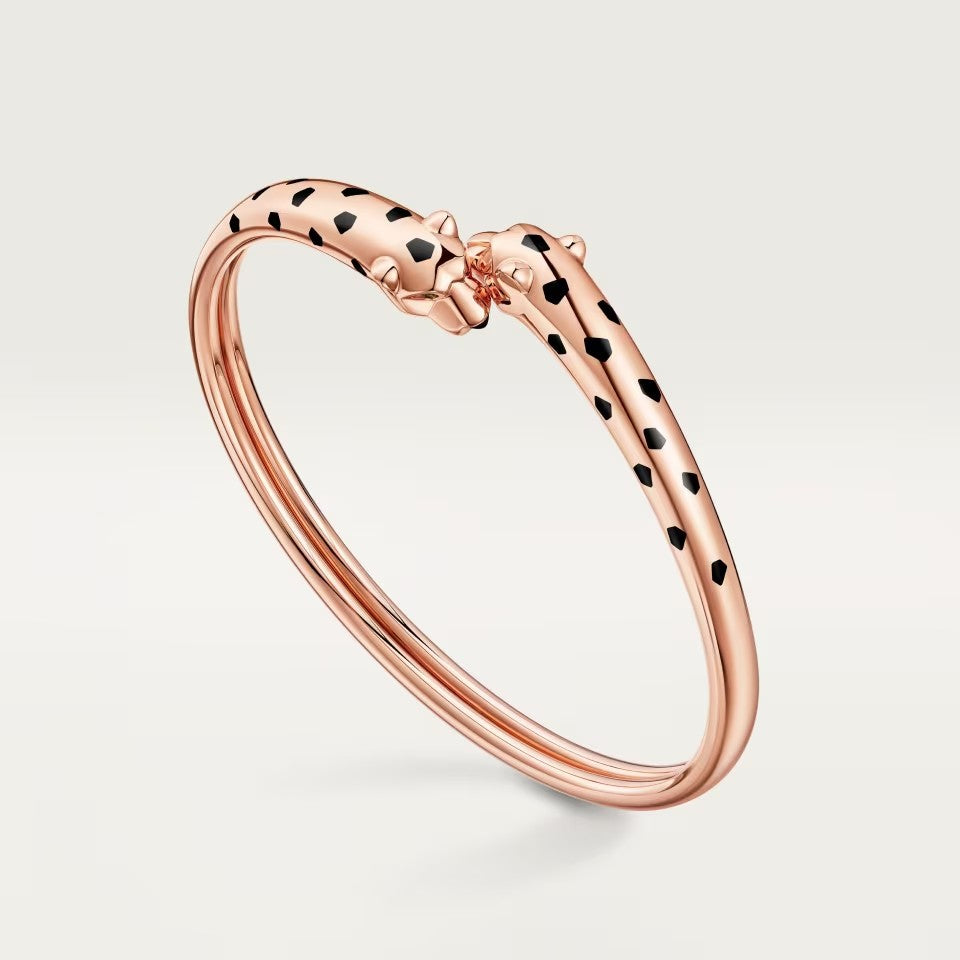 [⭐JeweliWhal]PANTHERE DOUBLE HEADED OPEN BRACELET