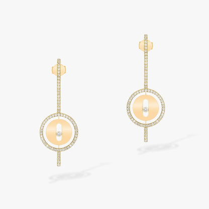 [LUXORA]Demo MOVE ARROW PINK GOLD DIAMOND EARRINGS