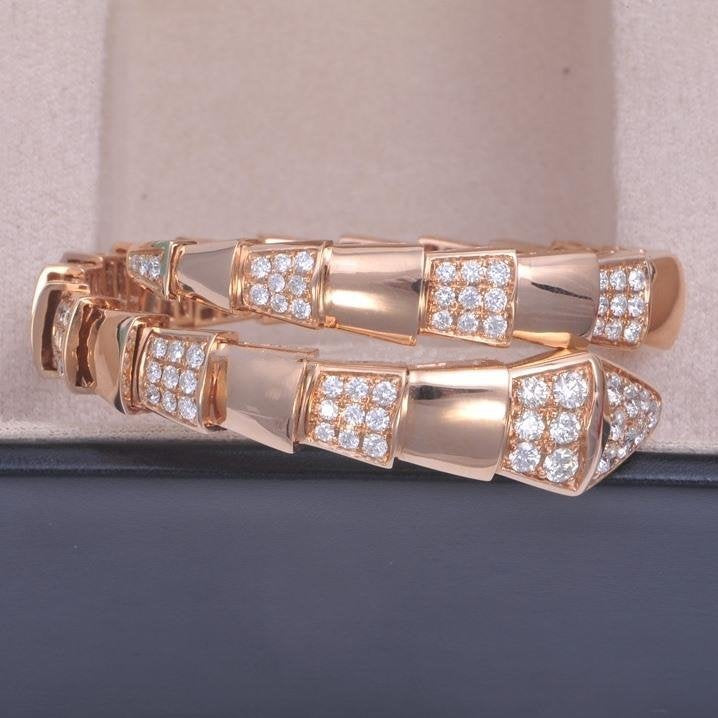 [LUXORA]SERPENTI BRACELET PINK GOLD DIAMOND
