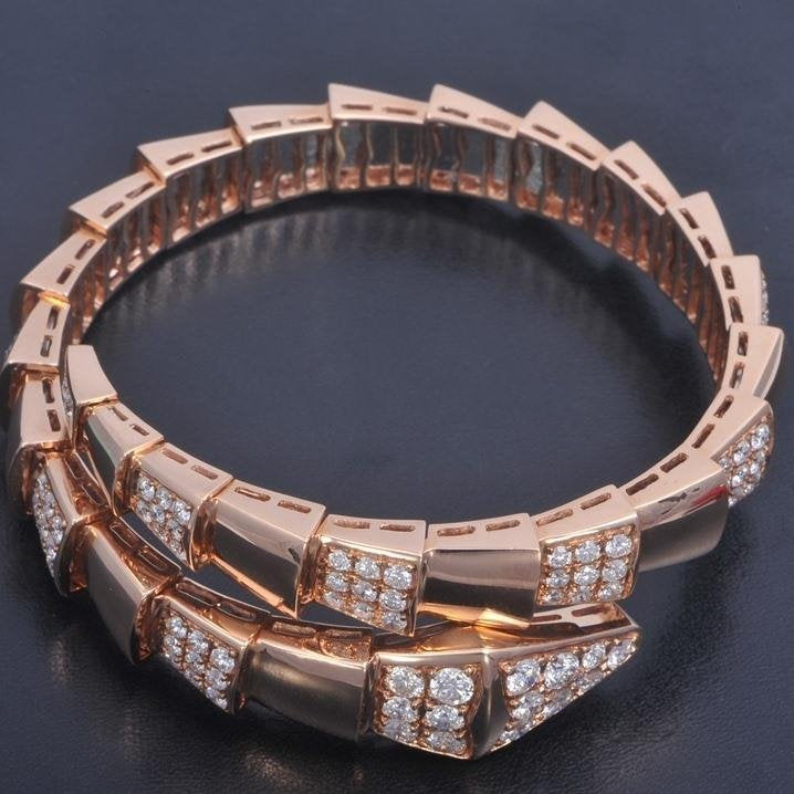 [LUXORA]SERPENTI BRACELET PINK GOLD DIAMOND