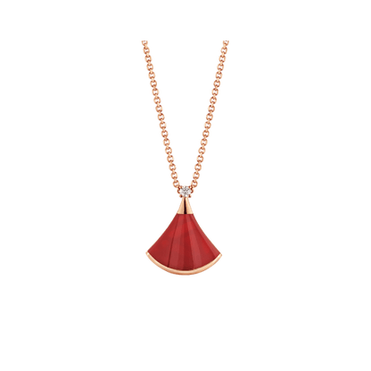 [LUXORA]DREAM NECKLACE CARNELIAN 1 DIAMOND
