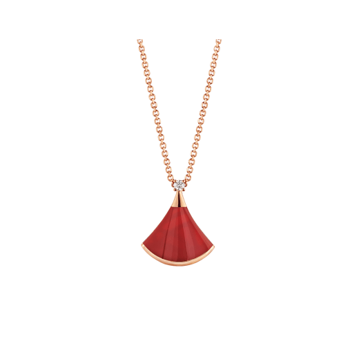 TRAUMKETTE CARNELIAN 1 DIAMANT