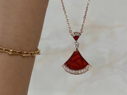 [LUXORA]DREAM NECKLACE CARNELIAN DIAMOND