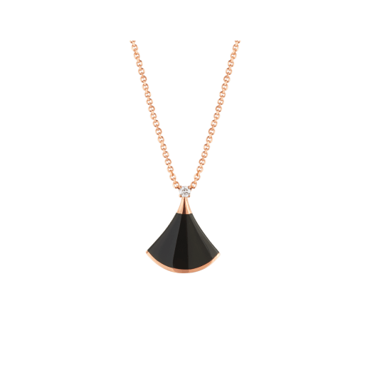 [LUXORA]DREAM NECKLACE ONYX 1 DIAMOND