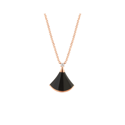 [LUXORA]DREAM NECKLACE ONYX 1 DIAMOND