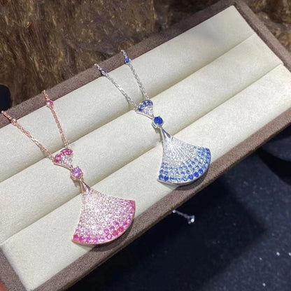[LUXORA]DREAM NECKLACE AGATE SILVER DIAMOND