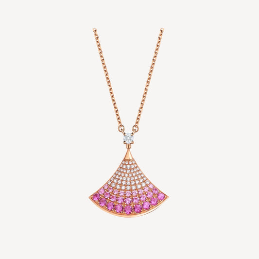 [LUXORA]HALSKETTE DREAM ROSÉGOLD ROSA DIAMANT