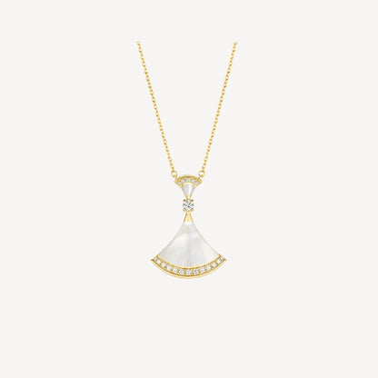 [LUXORA]DREAM NECKLACE MOP GOLD DIAMOND