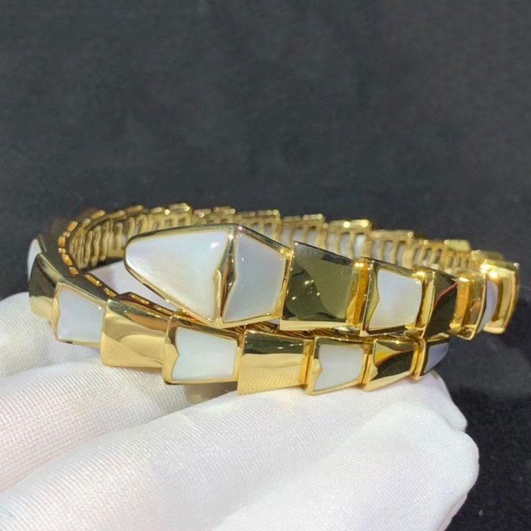 [LUXORA]SERPENTI BRACELET MOP GOLD