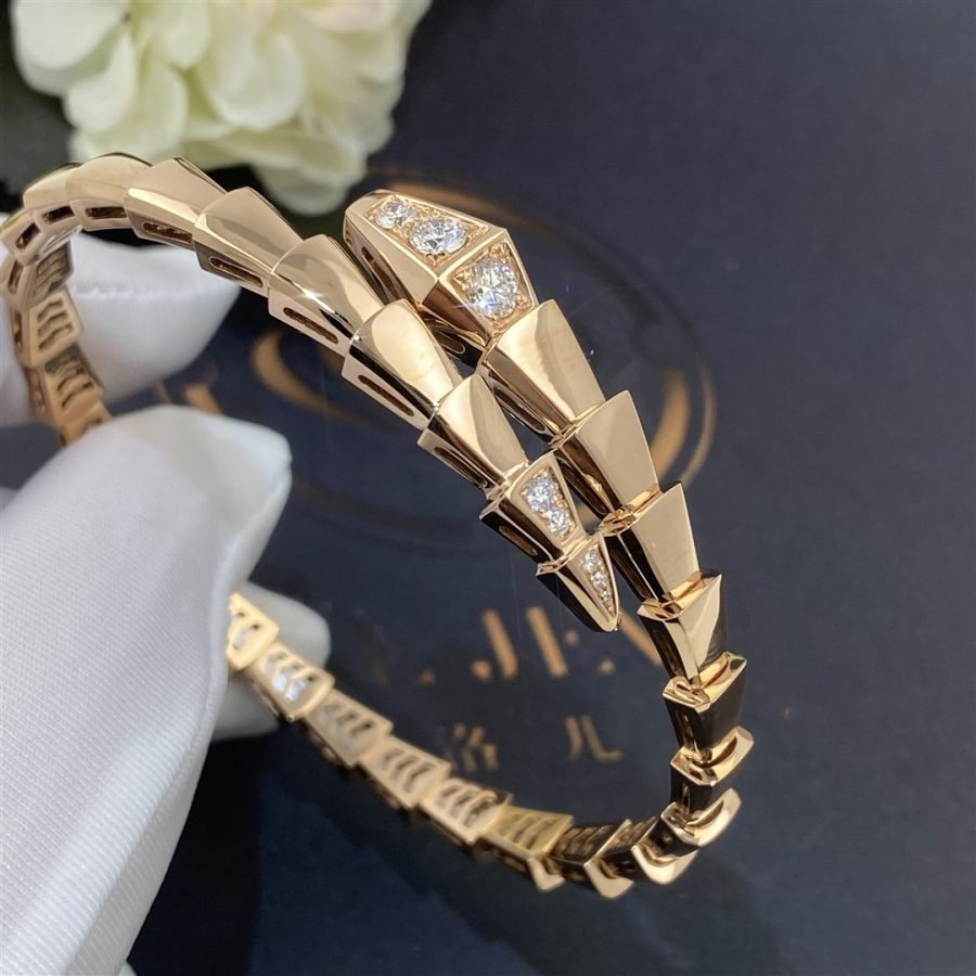 [LUXORA]SERPENTI BRACELET DIAMONDS PINK GOLD