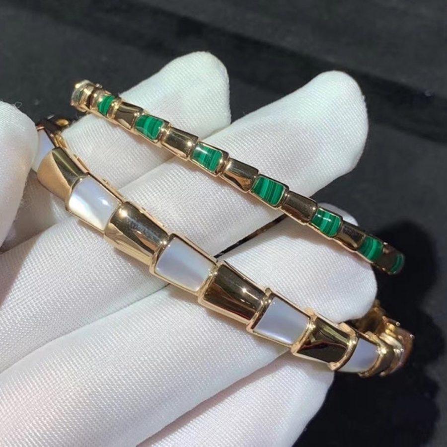 [LUXORA]SERPENTI BRACELET PINK GOLD MOP