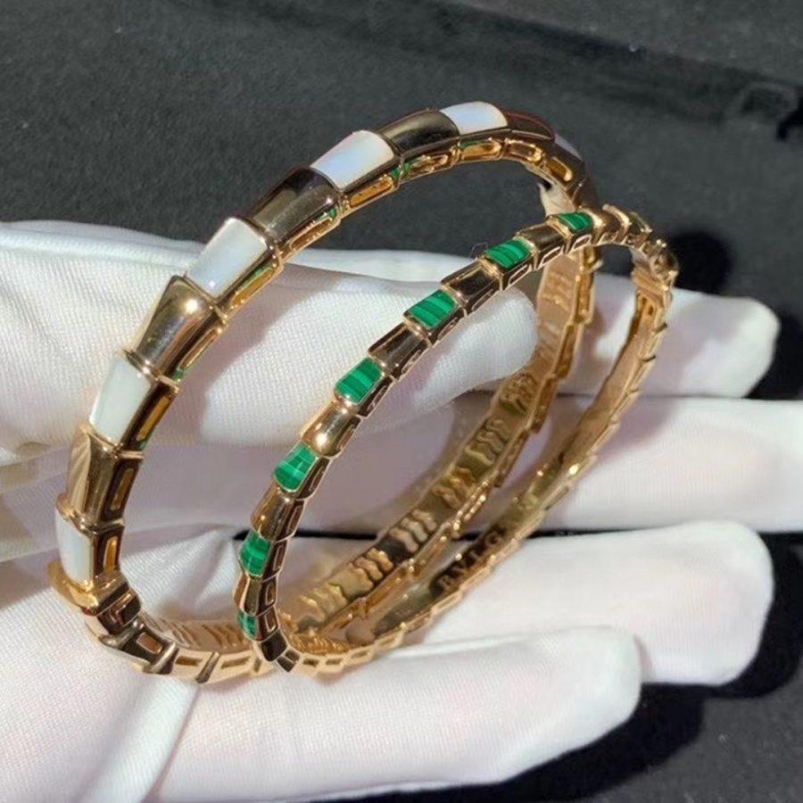 [LUXORA]SERPENTI BRACELET PINK GOLD MOP