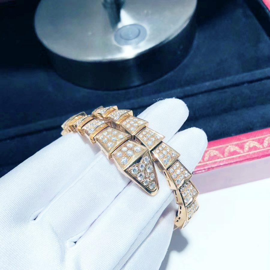 [LUXORA]SERPENTI BRACELET 8MM PINK GOLD DIAMOND