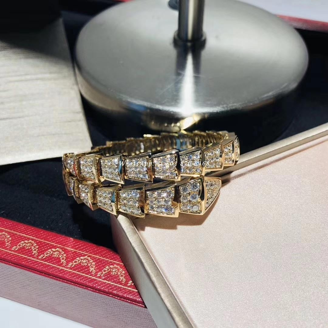 [LUXORA]SERPENTI BRACELET 8MM GOLD DIAMOND