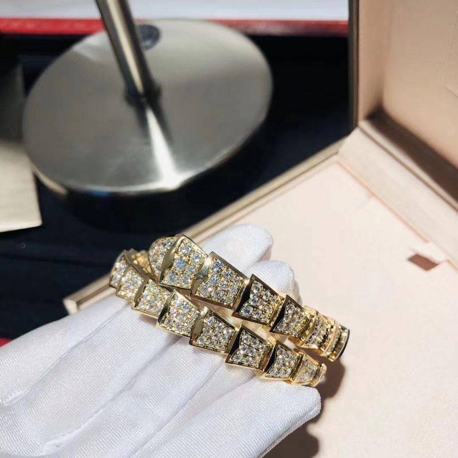 [LUXORA]SERPENTI BRACELET 8MM GOLD DIAMOND