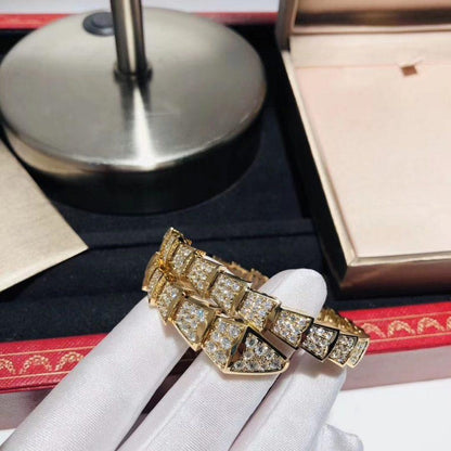 [LUXORA]SERPENTI BRACELET 8MM GOLD DIAMOND