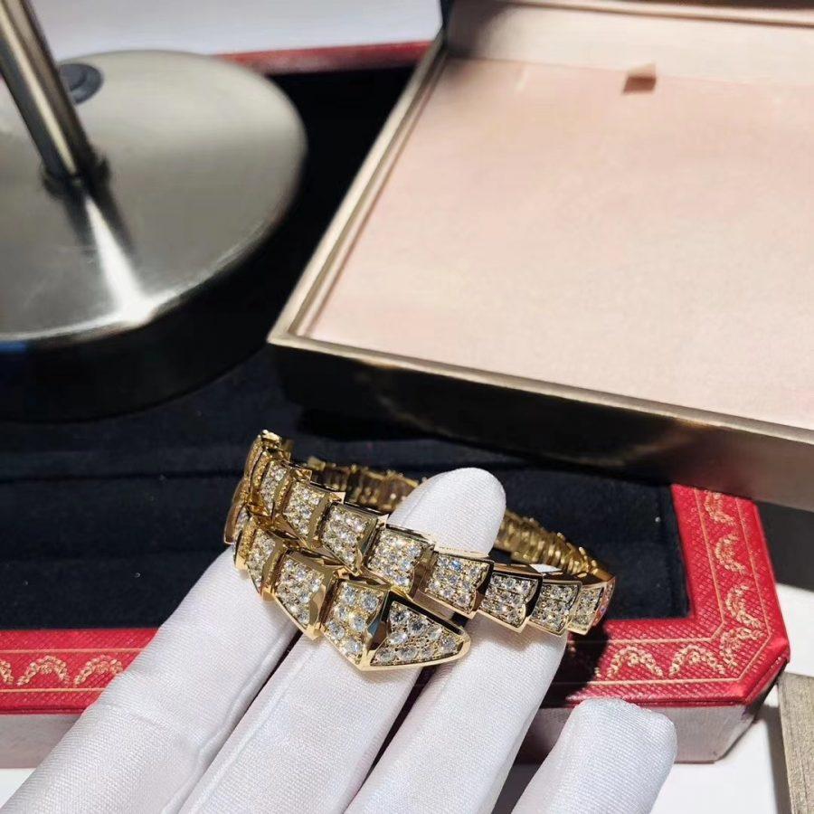 [LUXORA]SERPENTI BRACELET 8MM GOLD DIAMOND