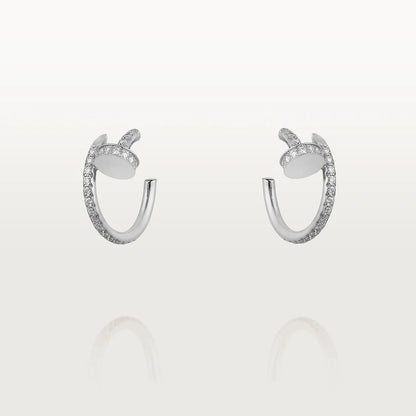 [LUXORA]JUSTE EARRINGS 12.75MM SILVER DIAMOND