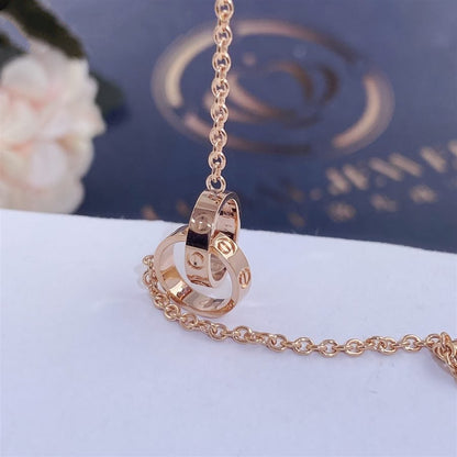 [⭐JeweliWhal]LOVE BRACELET DOUBLE RING