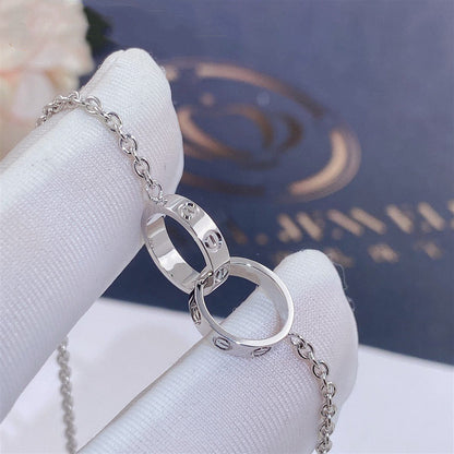 [⭐JeweliWhal]LOVE BRACELET DOUBLE RING