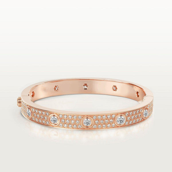 [LUXORA]LOVE BRACELET 6.1MM DIAMOND-PAVED 10 BIG DIAMONDS