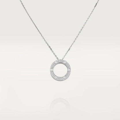 [LUXORA]LOVE NECKLACE ADJUSTABLE SILVER