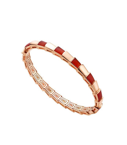 [LUXORA]SERPENTI BRACELET PINK GOLD RUBELLITE