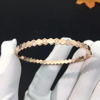 [LUXORA]BEE LOVE PINK GOLD DIAMOND BRACELET