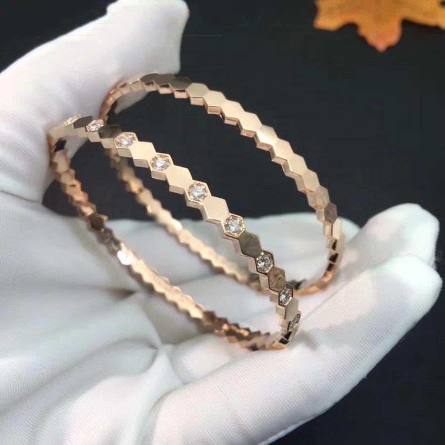 [LUXORA]BEE LOVE PINK GOLD DIAMOND BRACELET