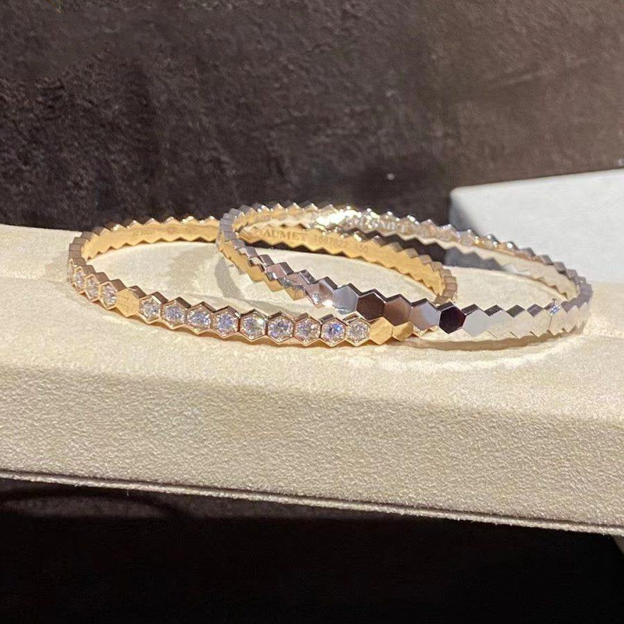 [LUXORA]BEE LOVE GOLD BRACELET FULL DIAMOND