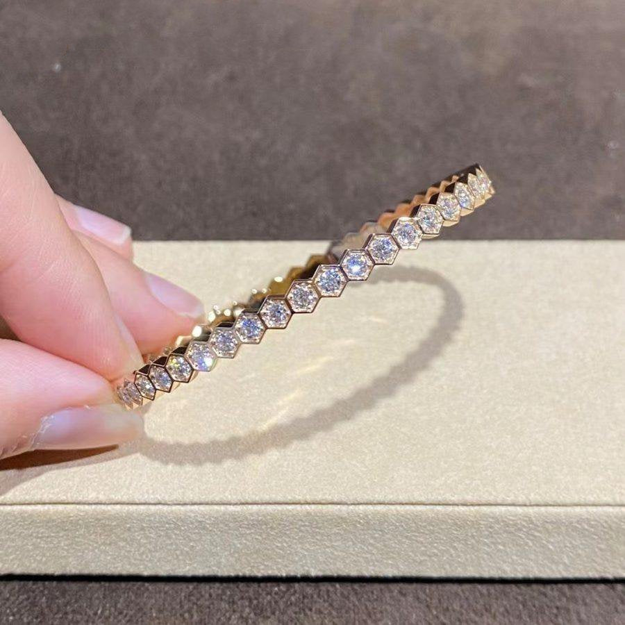 [LUXORA]BEE LOVE GOLD BRACELET FULL DIAMOND