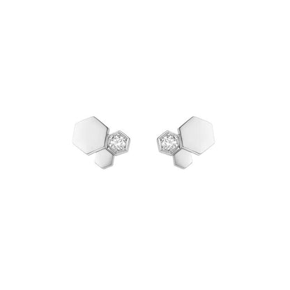[LUXORA]BEE LOVE SILVER DIAMOND EARRINGS