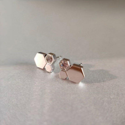 [LUXORA]BEE LOVE SILVER DIAMOND EARRINGS