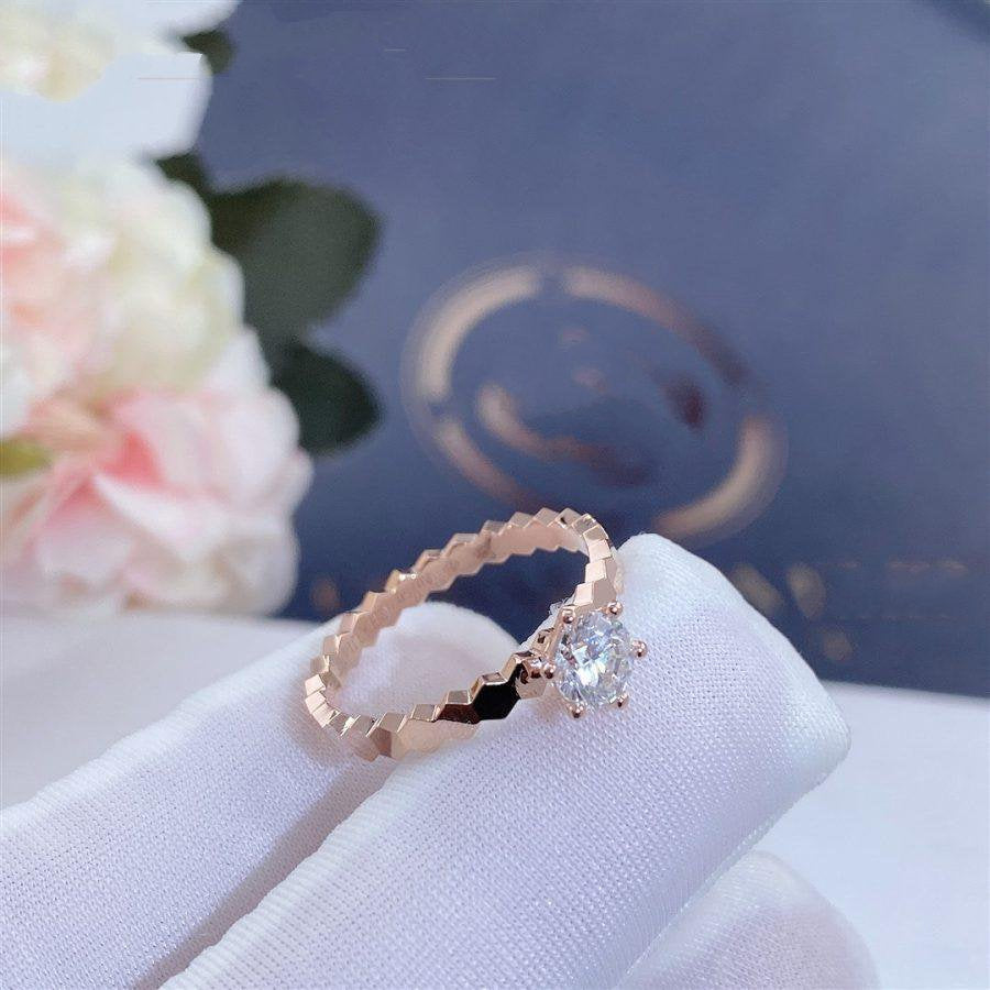 [LUXORA]BEE LOVE RING PINK GOLD 1 DIAMOND