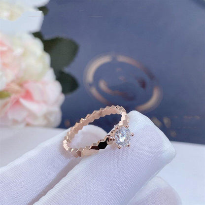 [LUXORA]BEE LOVE RING PINK GOLD 1 DIAMOND