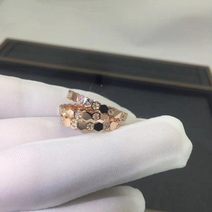[LUXORA]BEE LOVE RING PINK GOLD DIAMOND
