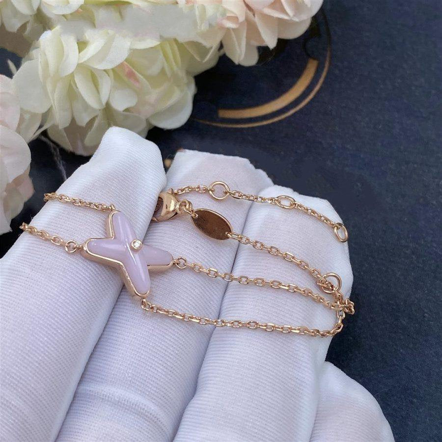 [LUXORA]JEUX BRACELET PINK MOP PINK GOLD 1 DIAMOND