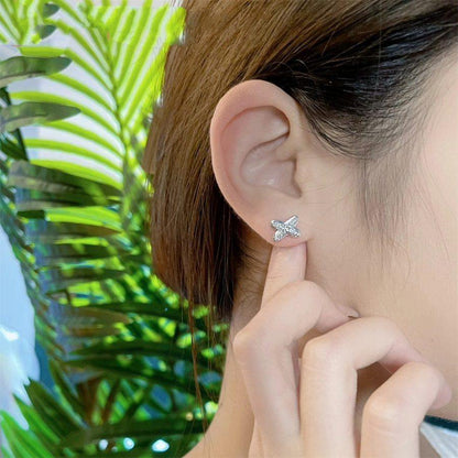 [LUXORA]JEUX DE SILVER DIAMOND EARRINGS