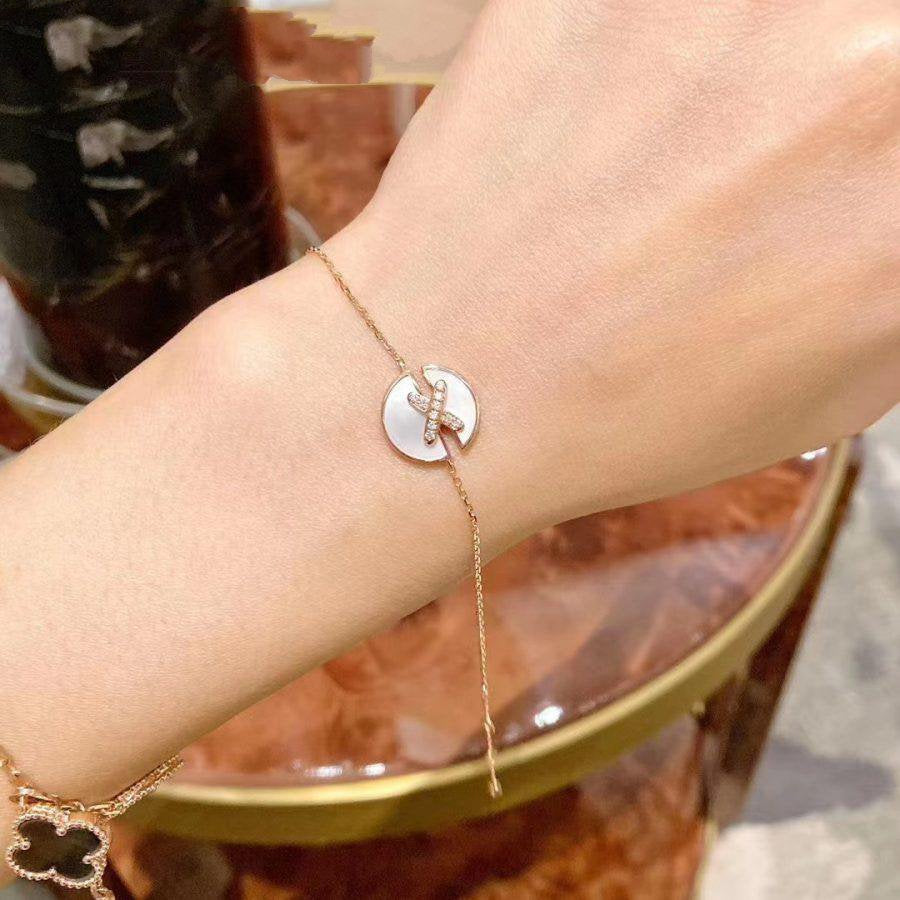 [LUXORA]JEUX DE BRACELET MOP PINK GOLD DIAMONDS