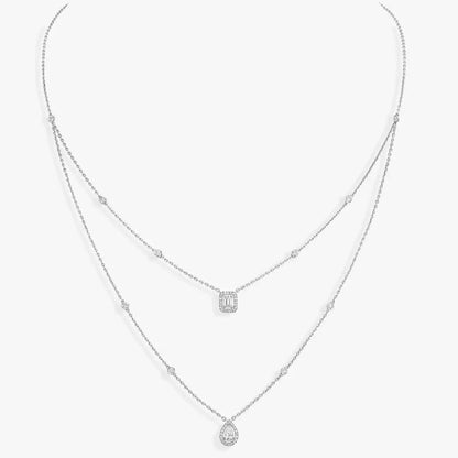 [LUXORA]Diamond Necklace My Twin 2 Rows