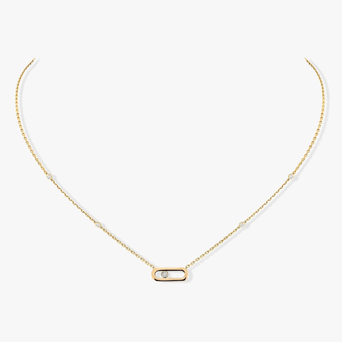 [LUXORA]MOVE UNO DIAMOND NECKLACE