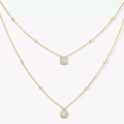 [LUXORA]Diamond Necklace My Twin 2 Rows
