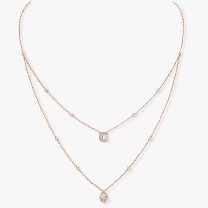 [LUXORA]Diamond Necklace My Twin 2 Rows